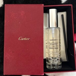 Cartier box and lotion for jewelry and watches